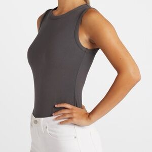 NWT Chana Knit Body Suit. Dark Grey Size M